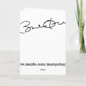 glückliches Hoildays Feiertagskarte (Rückseite)