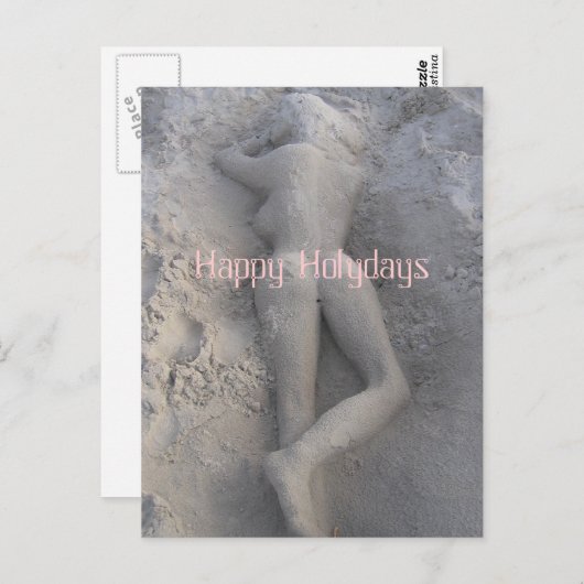 Glückliches Holydays Postkarte (Vorne/Hinten)