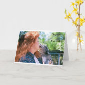 Glückliches Houladays Karte (Gelbe Blume)