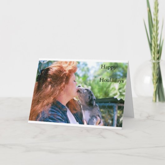 Glückliches Houladays Karte (Vorderseite)