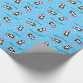 Glückliches Howliday Berner Geschenkpapier (Ecke)