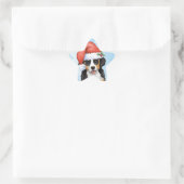 Glückliches Howliday Berner Stern-Aufkleber (Tasche)