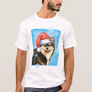 Glückliches Howliday finnisches Lapphund T-Shirt