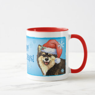 Glückliches Howliday finnisches Lapphund Tasse
