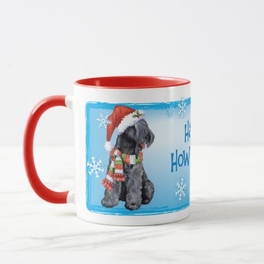 Glückliches Howliday Kerry Blau Terrier Tasse (Links)