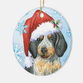 Glückliches Howlidays Bluetick Keramikornament (Links)