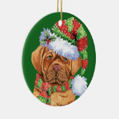 Glückliches Howlidays Dogue Keramik Ornament (Rechts)