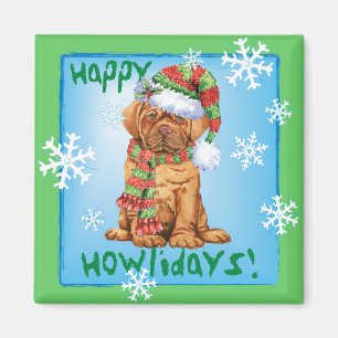 Glückliches Howlidays Dogue Magnet