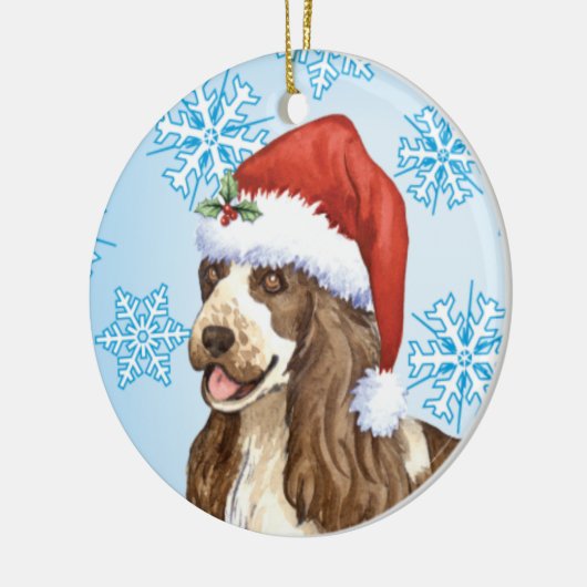 Glückliches Howlidays Englisch Cocker spaniel Keramik Ornament (Links)