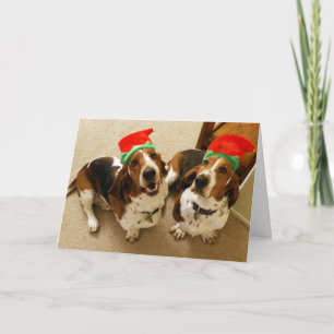 Glückliches Howlidays Feiertagskarte