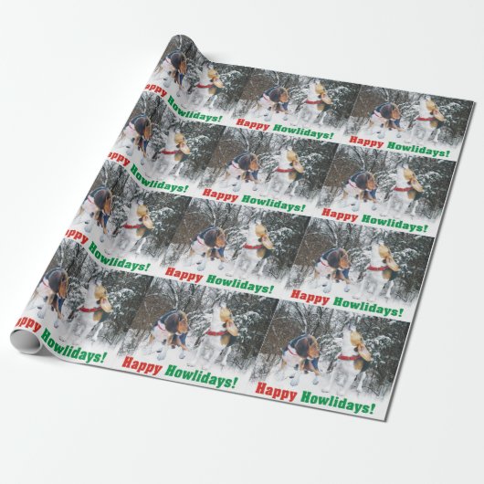 Glückliches Howlidays! Geschenkpapier (Ungerollt)