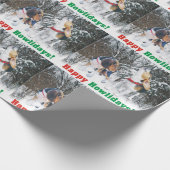 Glückliches Howlidays! Geschenkpapier (Ecke)