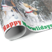 Glückliches Howlidays! Geschenkpapier (Rolleneckpunkt)