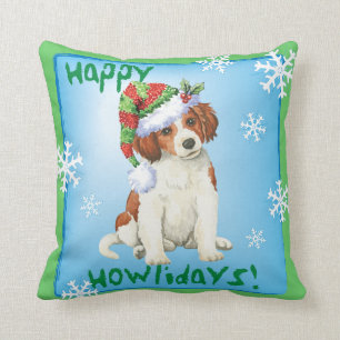 Glückliches Howlidays Kooikerhondje Kissen