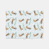 Glückliches Howlidays Malinois Fleecedecke (Vorderseite (Horizontal))