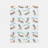 Glückliches Howlidays Malinois Fleecedecke (Vorderseite)