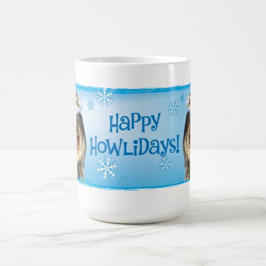 Glückliches Howlidays PON Kaffeetasse (Mittel)