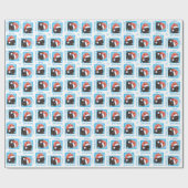 Glückliches Howlidays Puli Geschenkpapier (Flach)