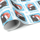 Glückliches Howlidays Puli Geschenkpapier (Rolleneckpunkt)