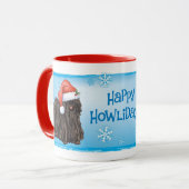 Glückliches Howlidays Puli Tasse (Vorderseite Links)