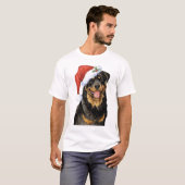 Glückliches Howlidays Rottweiler T-Shirt (Vorne ganz)