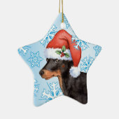 Glückliches Howlidays Spielzeug Manchester Terrier Keramikornament (Rechts)