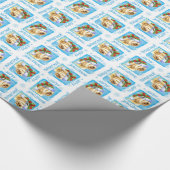 Glückliches Howlidays tibetanisches Terrier Geschenkpapier (Ecke)