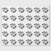 Glückliches Howlidays WeihnachtsBasset Geschenkpapier (Flach)