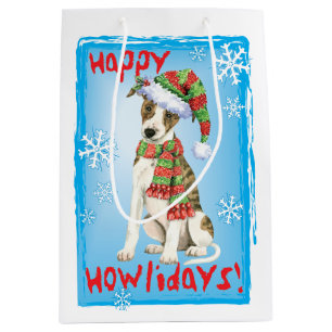 Glückliches Howlidays Whippet Mittlere Geschenktüte