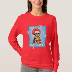 Glückliches Howlidays Yorkie T-Shirt