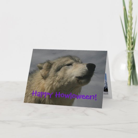 Glückliches Howloween! Karte (Vorderseite)