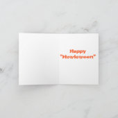 Glückliches "Howloween"! Karte (Innenseite)