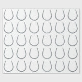 Glückliches Hufeisen Geschenkpapier (Flach)