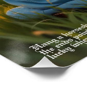 Glückliches Hufeisen Poster (Ecke)
