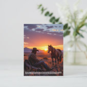 Glückliches Hufeisen Postkarte (Stehend Vorderseite)