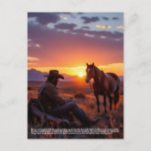 Glückliches Hufeisen Postkarte (Vorderseite)