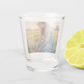 Glückliches Hufeisen Schnapsglas (Rückseite)