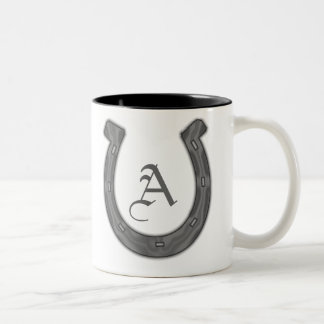 Glückliches Hufeisen Zweifarbige Tasse