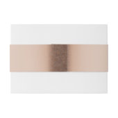 Glückliches Hufeisenhochzeits-Bauch-Band browns Einladungsbanderole (Rückseitenbeispiel)