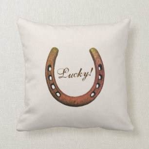 Glückliches Hufeisenkissen Kissen