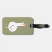 Glückliches Huhn Gepäckanhänger (Rückseite horizontal)