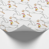 Glückliches Huhn-Packpapier Geschenkpapier (Ecke)