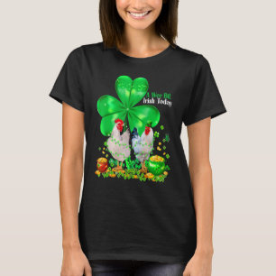 Glückliches Huhn Shamrock Sankt Patricks Tag Irisc T-Shirt