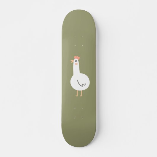 Glückliches Huhn Skateboard (Vorne)