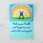 Glückliches HumanLight! HL der Beschreibung Feiertagskarte (Innenseite)