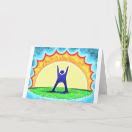 Glückliches HumanLight.jpg Feiertagskarte