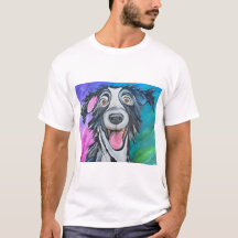 GLÜCKLICHES HUND-T-SHIRT