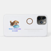 Glückliches Hunde-Hydrations-Design Case-Mate iPhone Hülle (Rückseite (Horizontal))