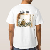 GLÜCKLICHES HUNDEfischen-TEAM T-Shirt (Rückseite)