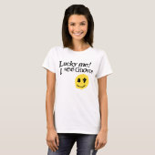 Glückliches Ich sehe Geister T-Shirt (Vorne ganz)